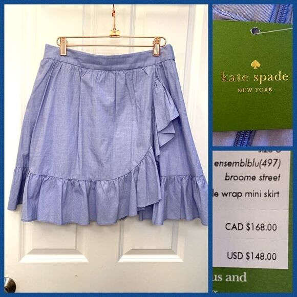 NWT Kate spade 100% cotton skirt - Picture 1 of 4